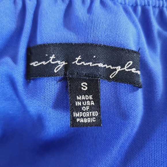 City Triangles Women's Silky Pleated Strapless Jumpsuit Baggy Wide Leg Small - Picture 4 of 10